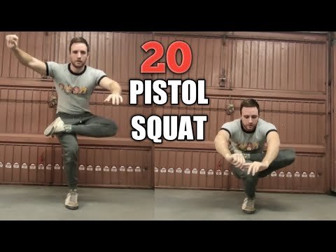 20 TYPES OF PISTOL SQUATS/ONE LEG SQUATS FOR ALL LEVELS (Beginner/Intermediate/Advanced)