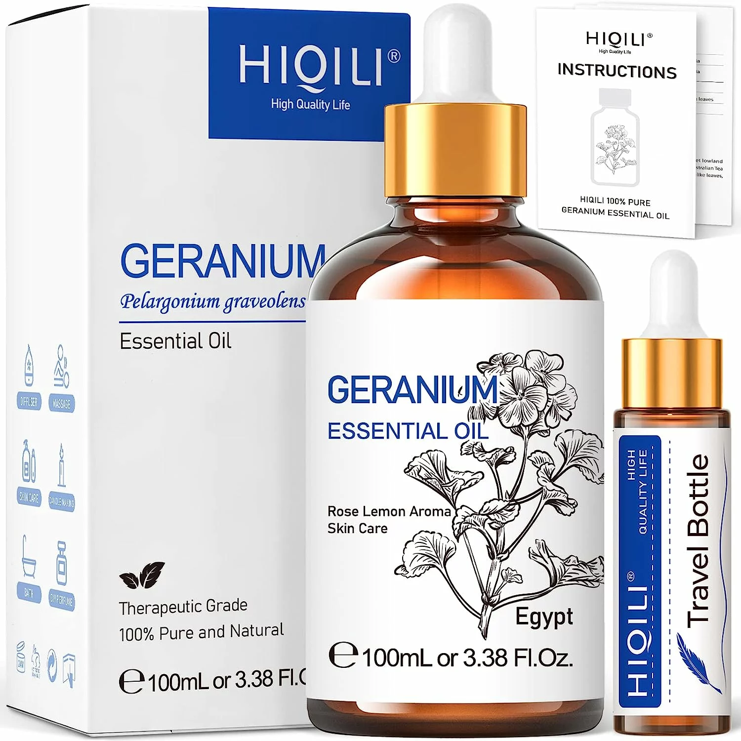 Hiqili geranium essential oil