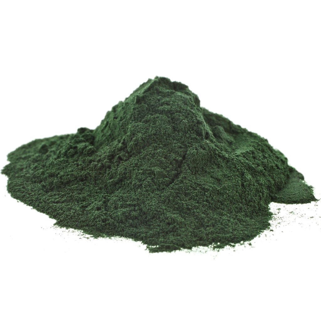 image of green algae powder