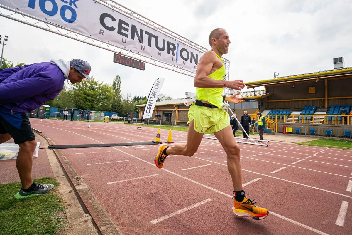 Aleksandr Sorokin - 2022 Centurion Running Track 100 Mile - World Record 100k 3