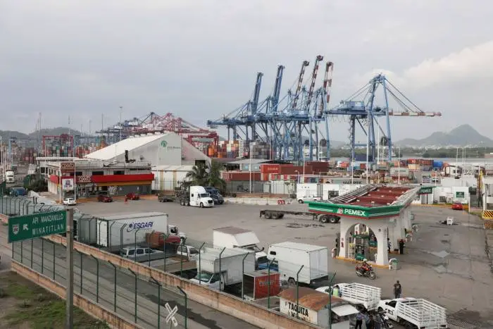 A view of the port of Manzanillo