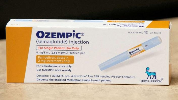 PHOTO: A box of Ozempic, a semaglutide injection drug used to treat type 2 diabetes and manufactured by Novo Nordisk, is seen at a Rock Canyon drugstore in Provo, Utah March 29, 2023. (George Frey/Reuters, FILE)