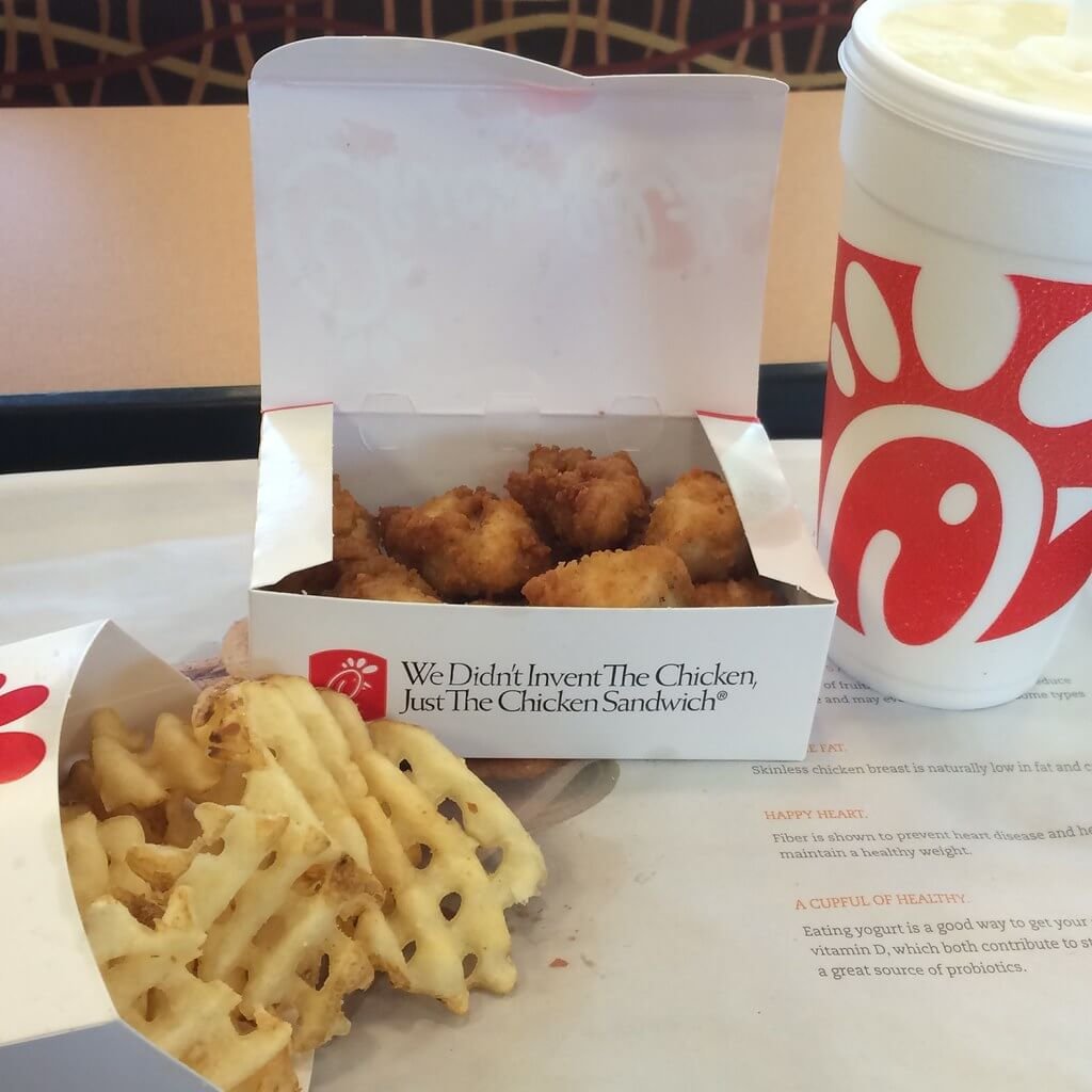 Chick-Fil-A combo meal of kibble