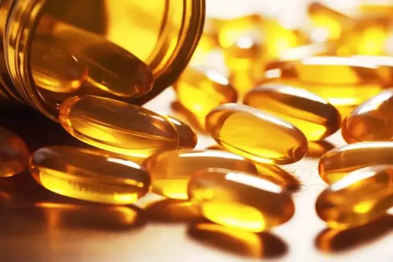 Omega-3 fish oil supplements concept